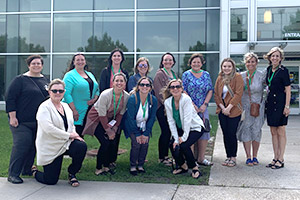 group walking after Dakota conference